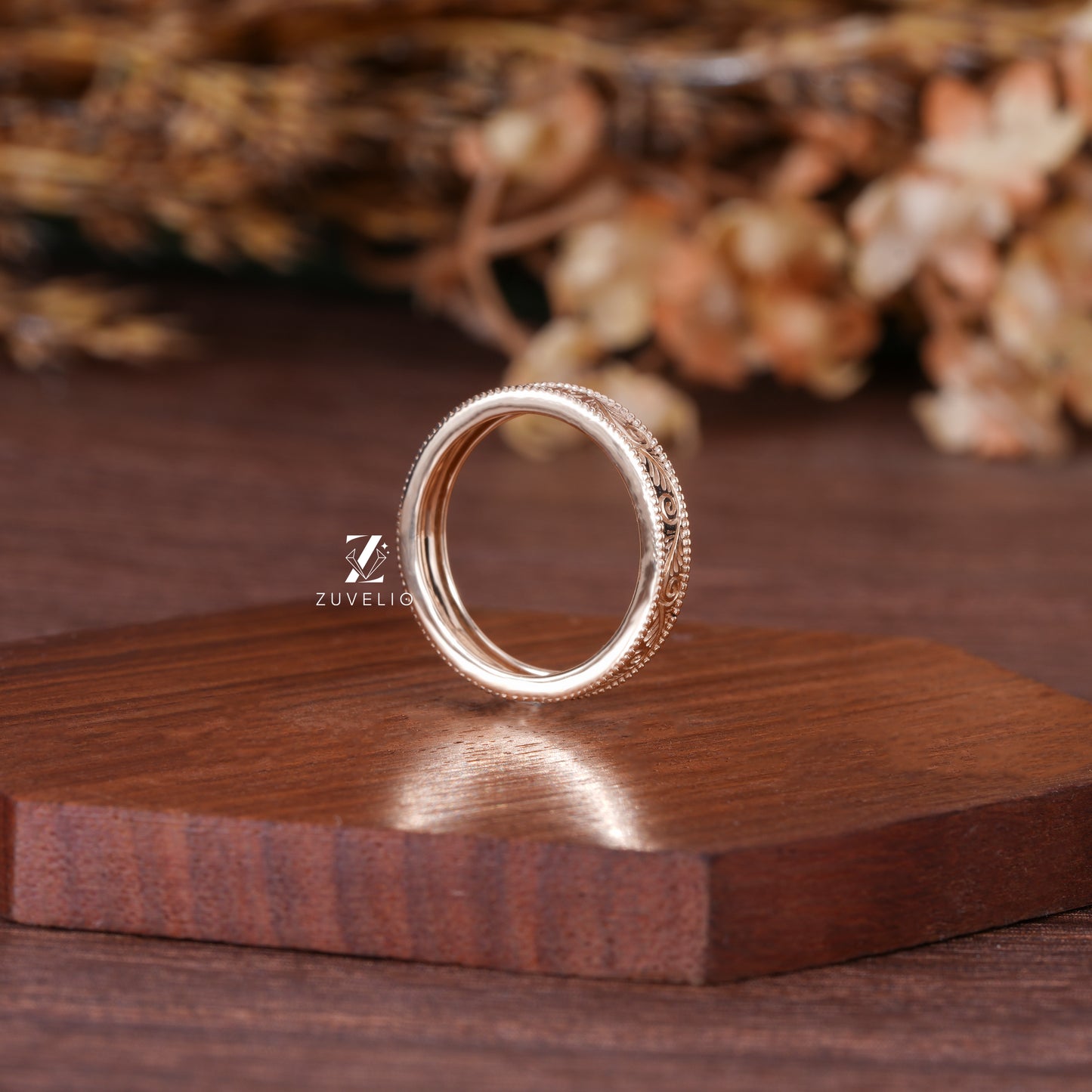 Vintage Nature Wedding Band