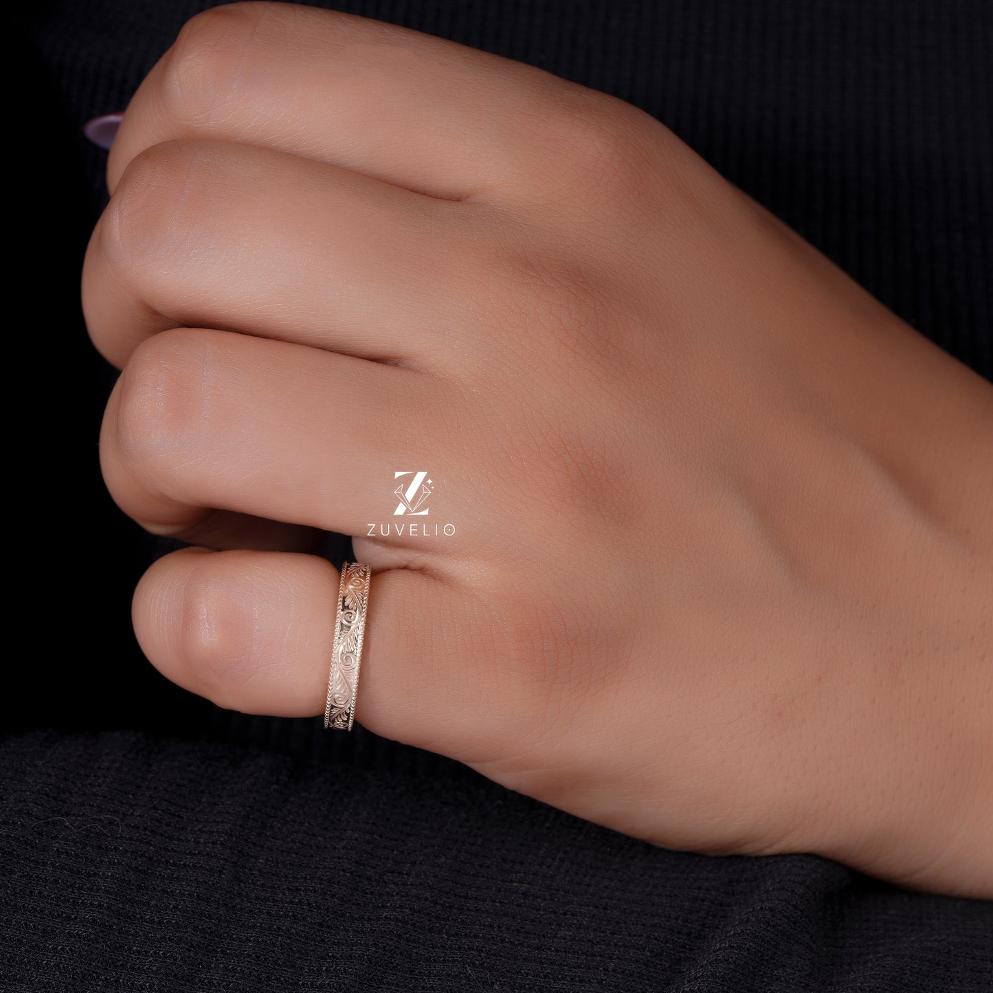 Vintage Nature Wedding Band