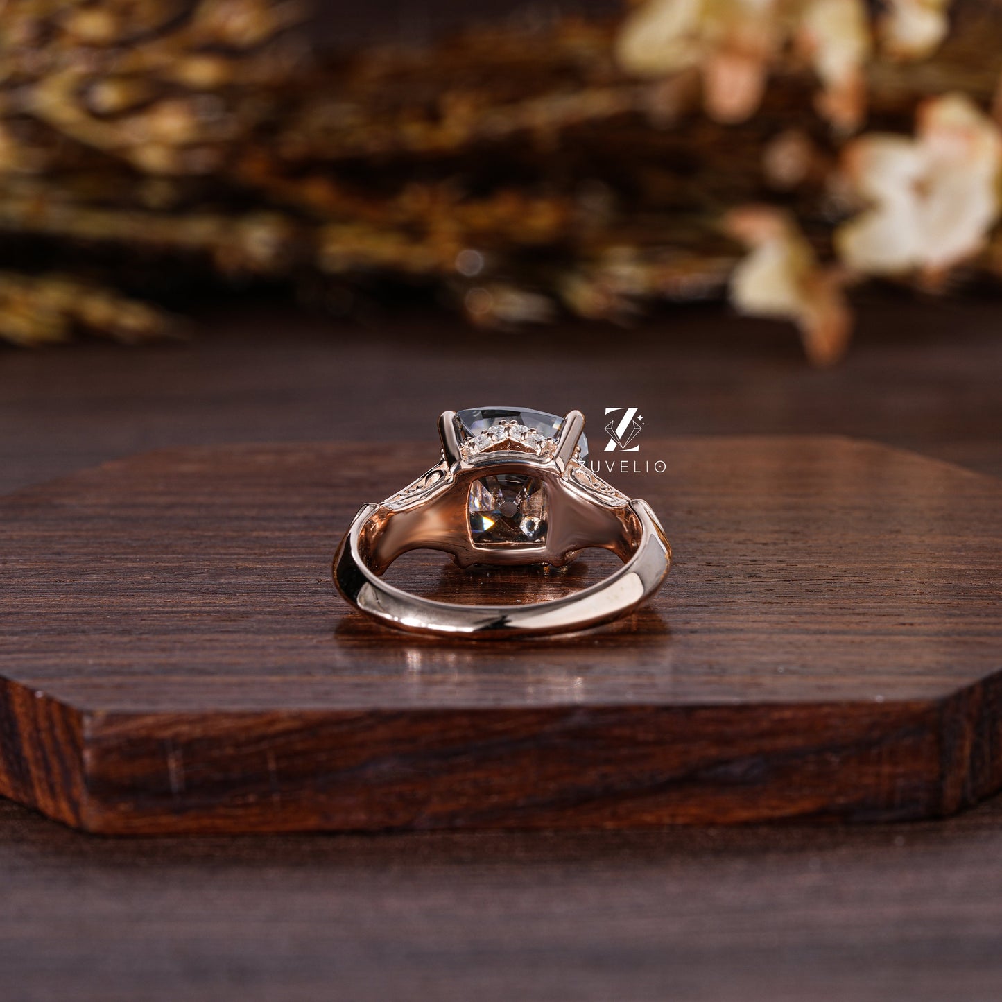 Grey Moissanite Ring - Zuvelio.com
