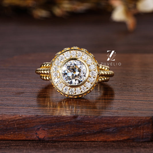 OEC Rope Moissanite Ring