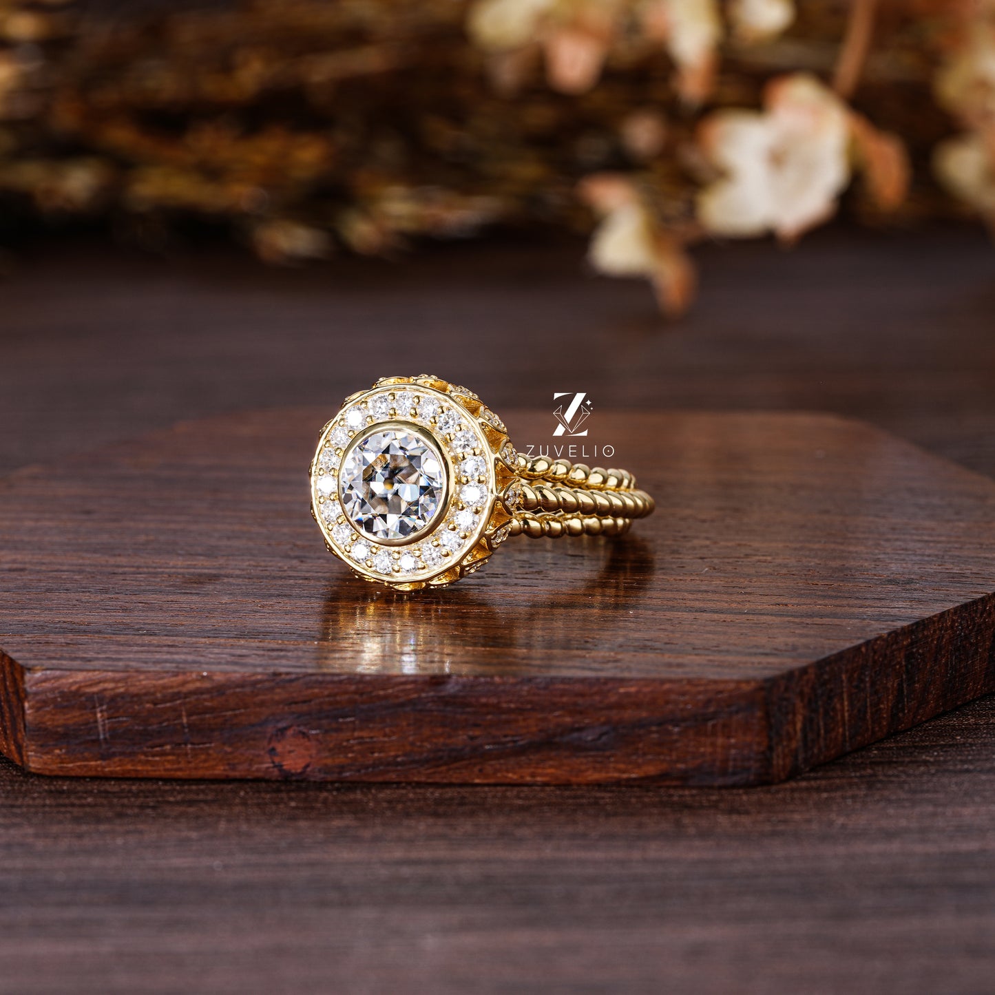 OEC Rope Moissanite Ring