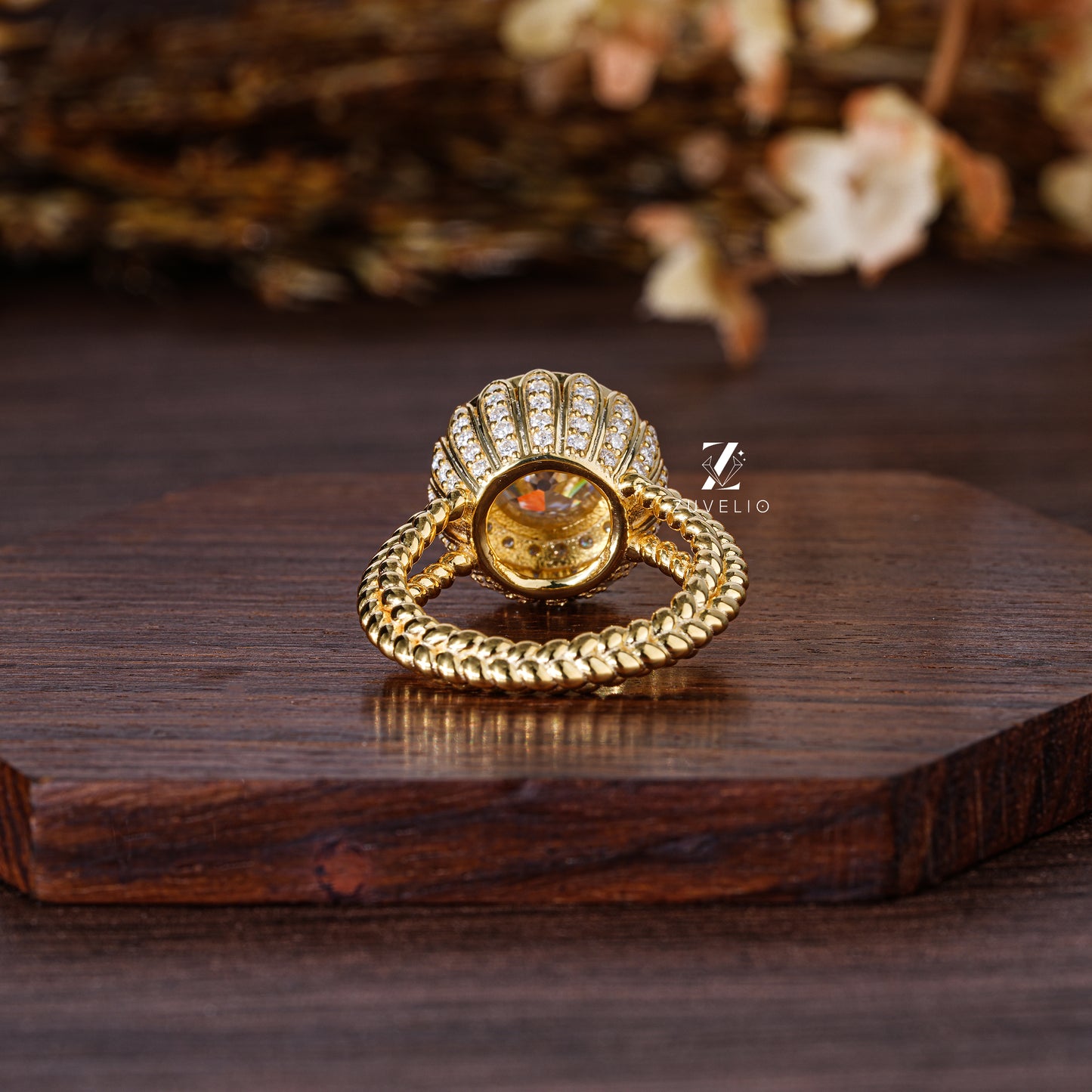 OEC Rope Moissanite Ring