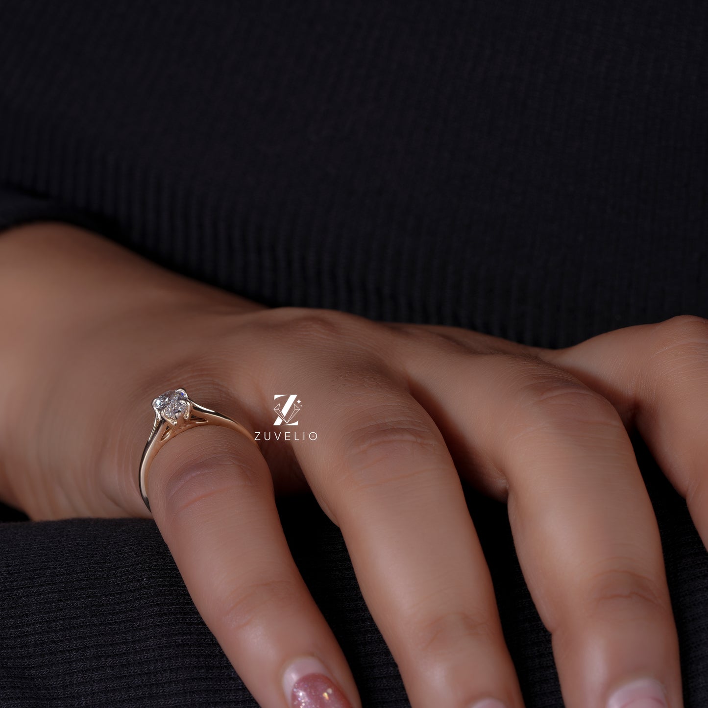 Pear Solitaire Diamond Ring