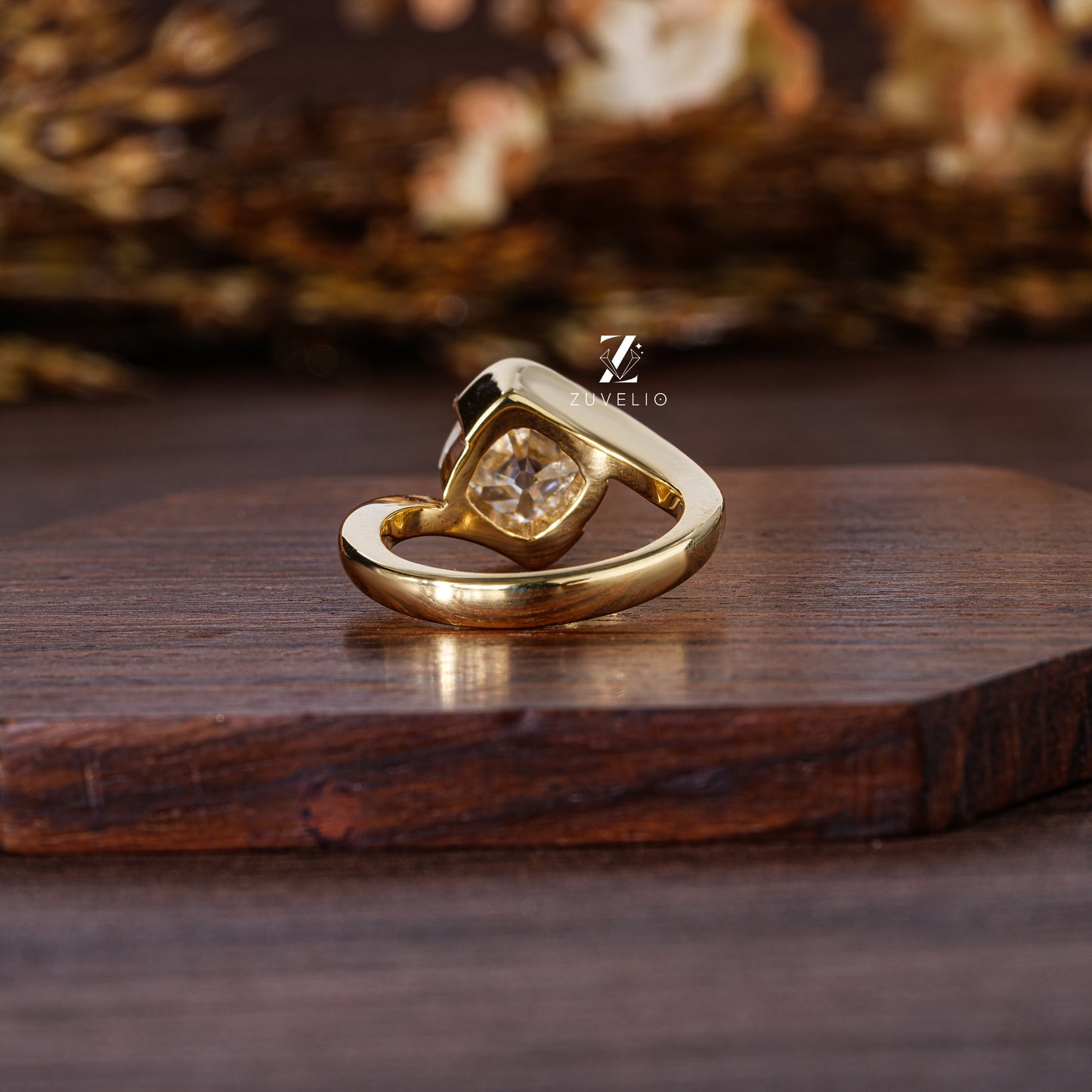 OMC Cushion Moissanite Ring - Zuvelio.com