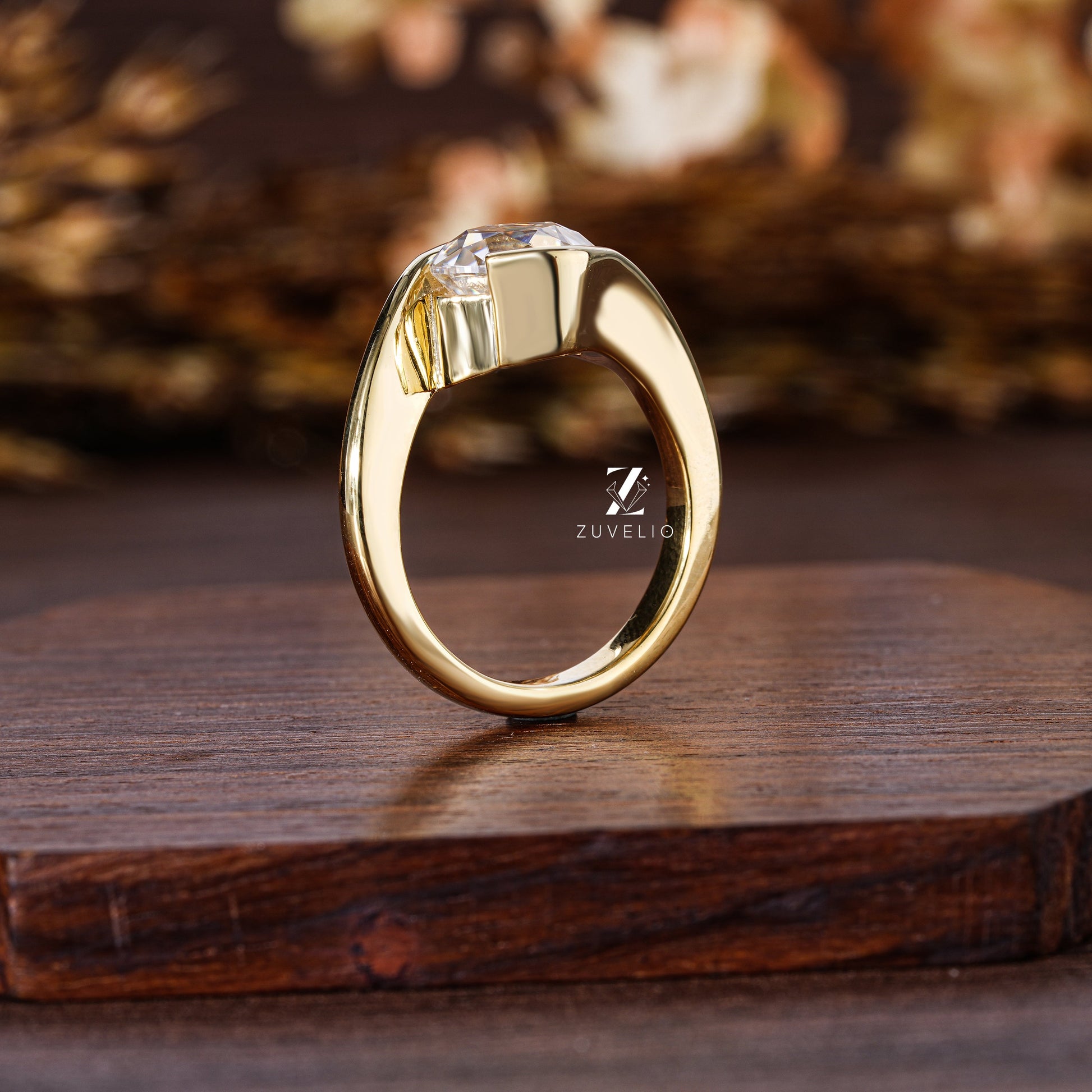 OMC Cushion Moissanite Ring - Zuvelio.com