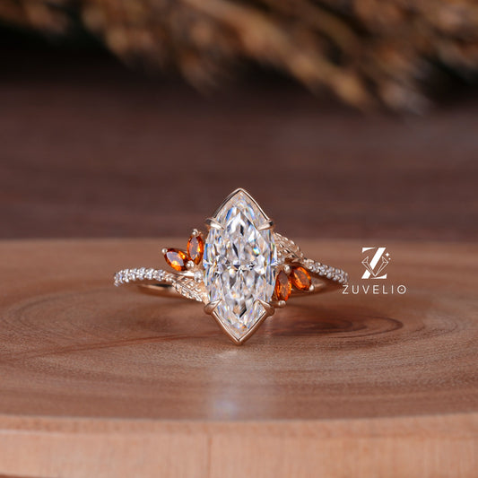 Nature Inspired Marquise Ring