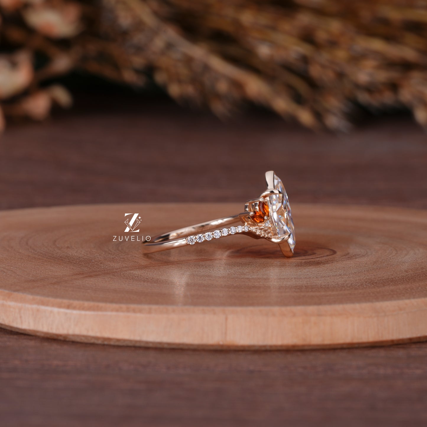Nature Inspired Marquise Ring