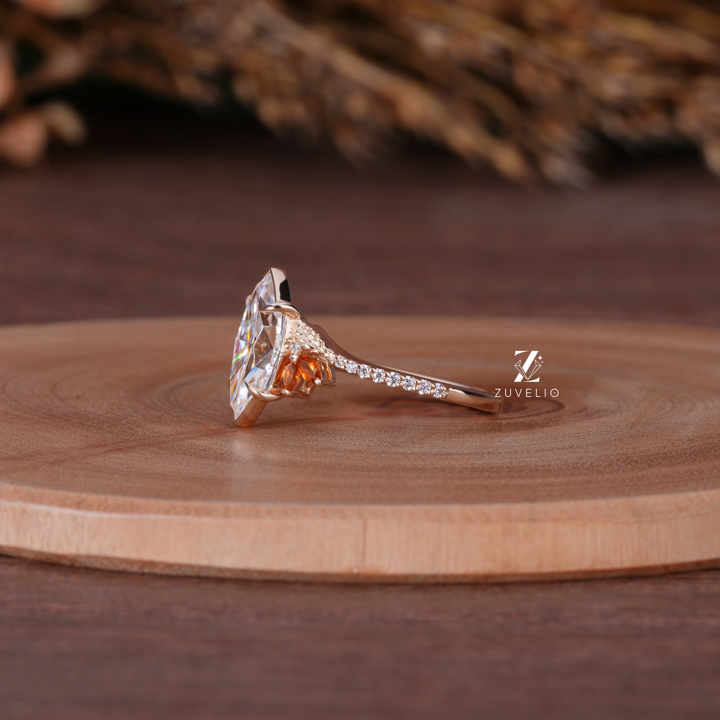 Nature Inspired Marquise Ring