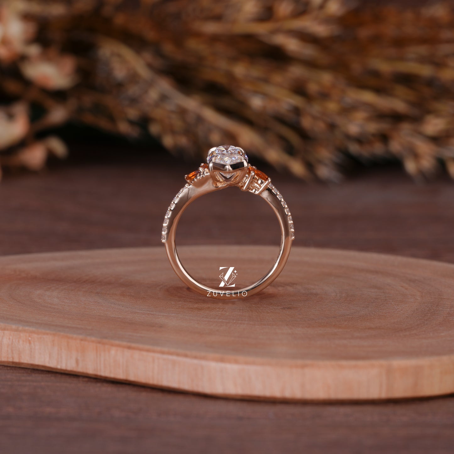 Nature Inspired Marquise Ring