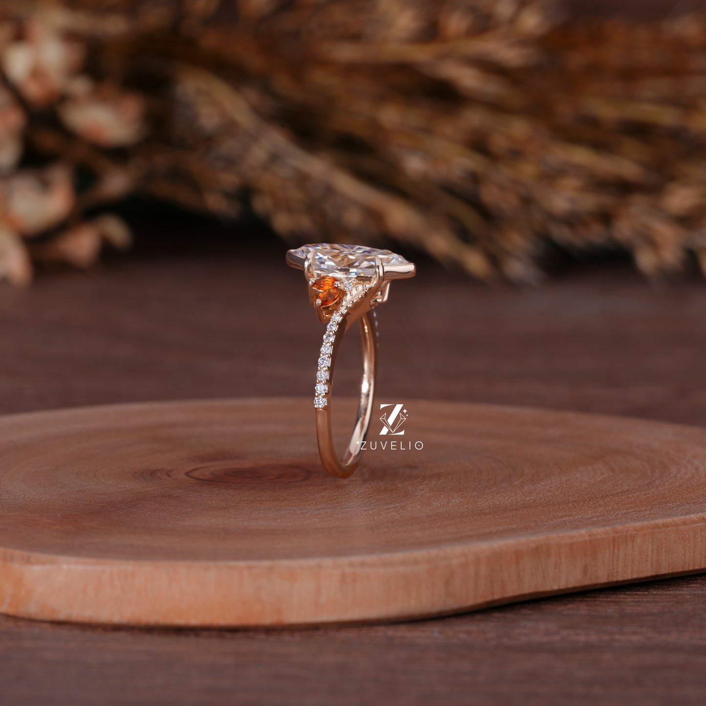 Nature Inspired Marquise Ring