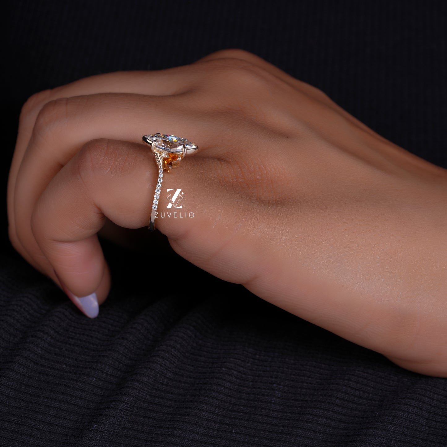 Nature Inspired Marquise Ring