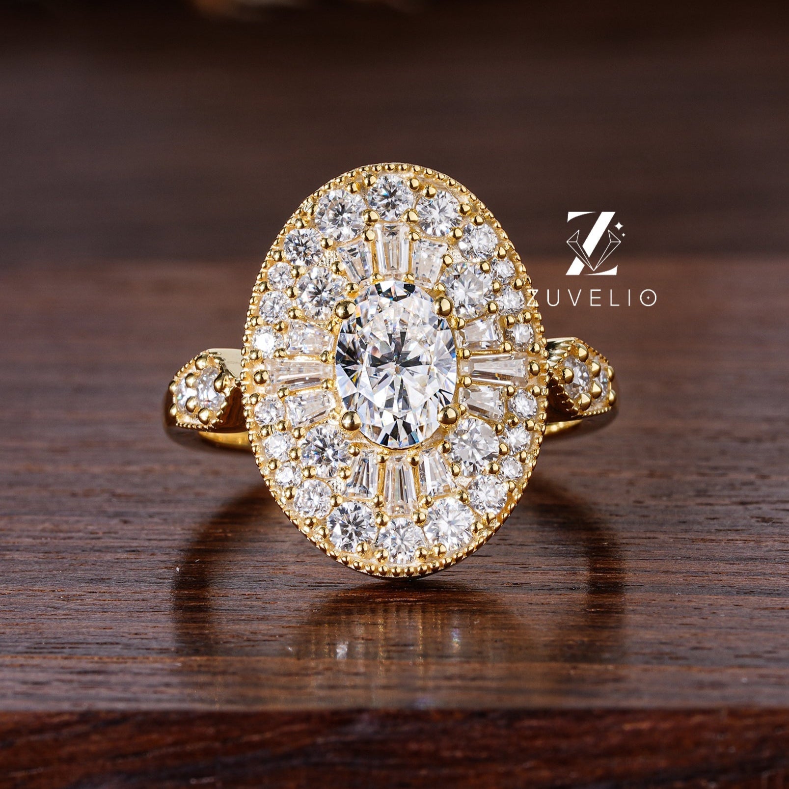 Oval Cut Moissanite Ring - Zuvelio.com
