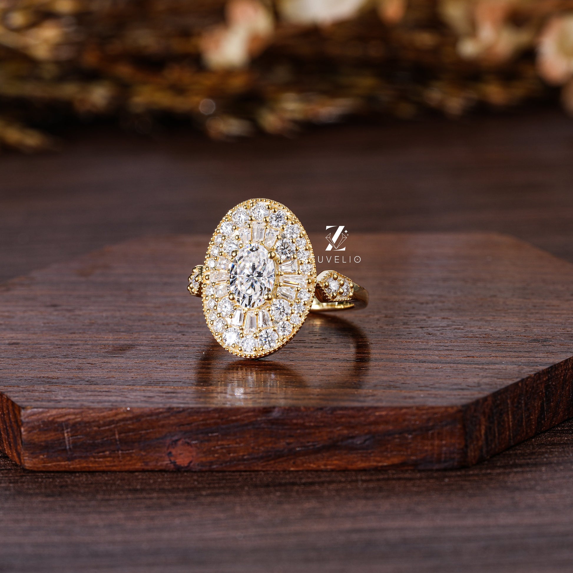Oval Cut Moissanite Ring - Zuvelio.com