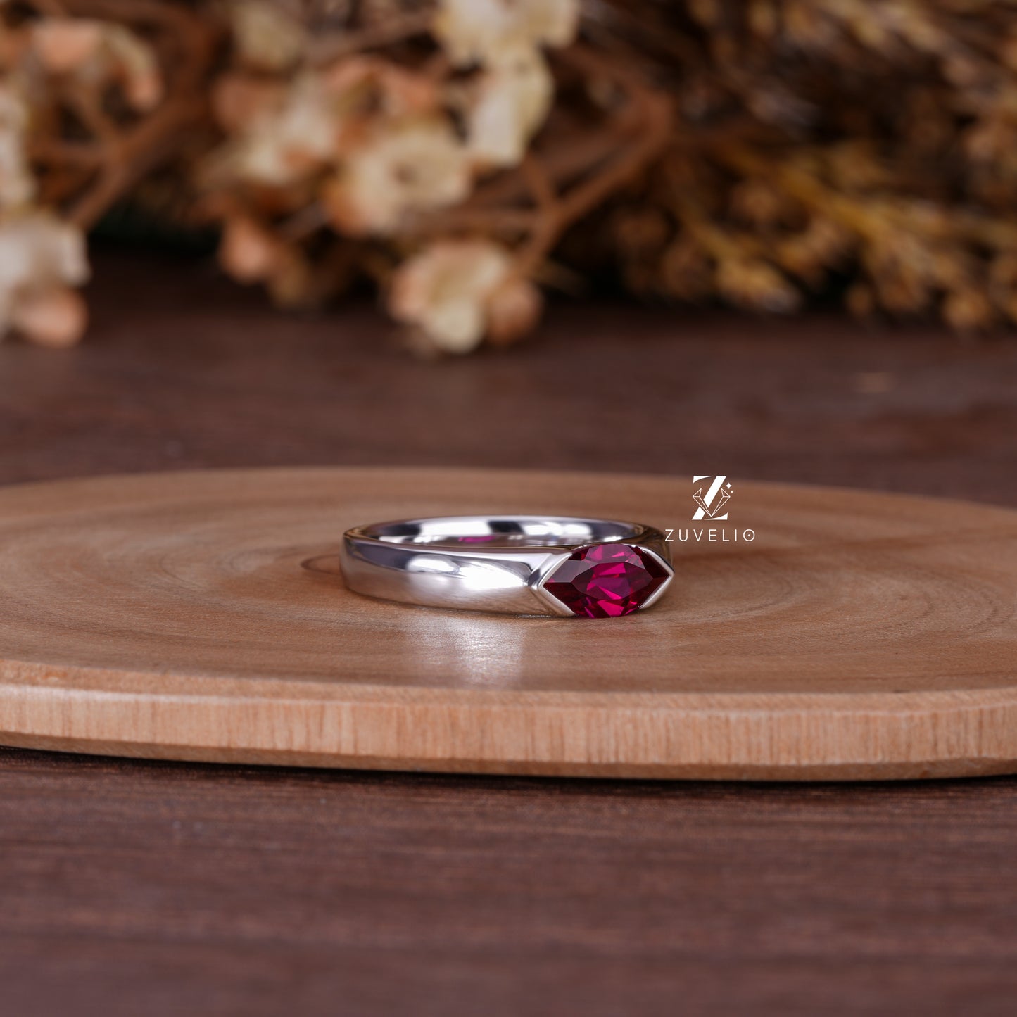 Men’s Ruby Signet Ring
