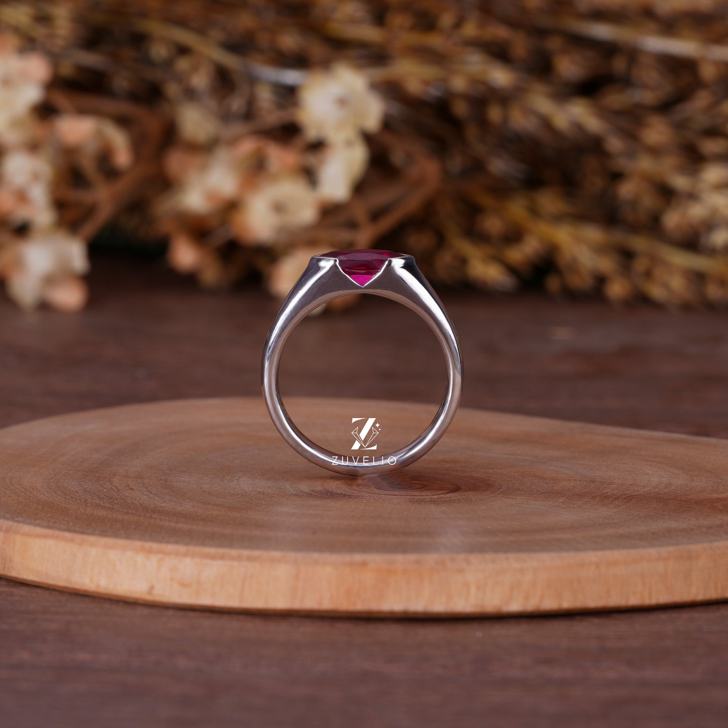 Men’s Ruby Signet Ring
