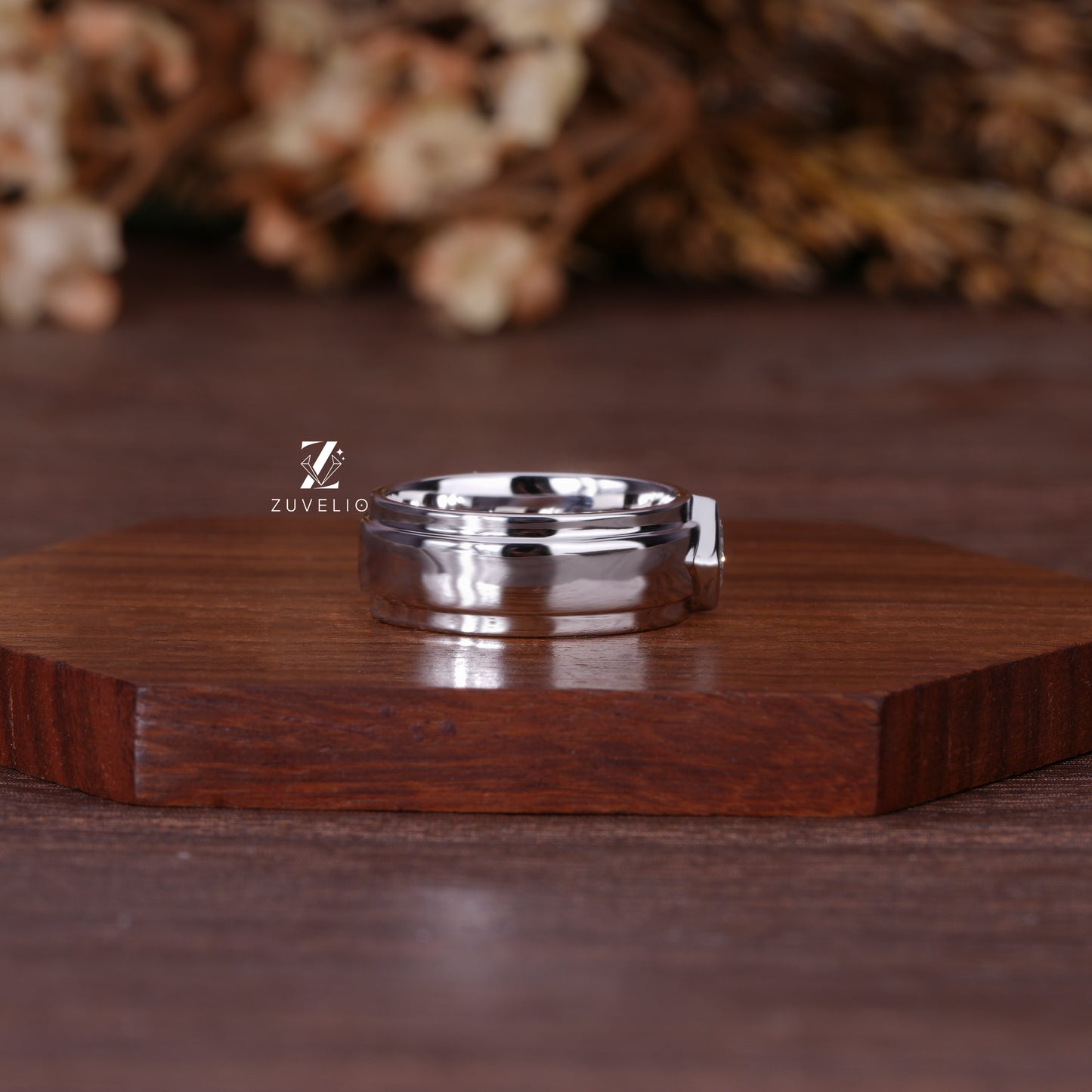 Mens Princess Diamond Band