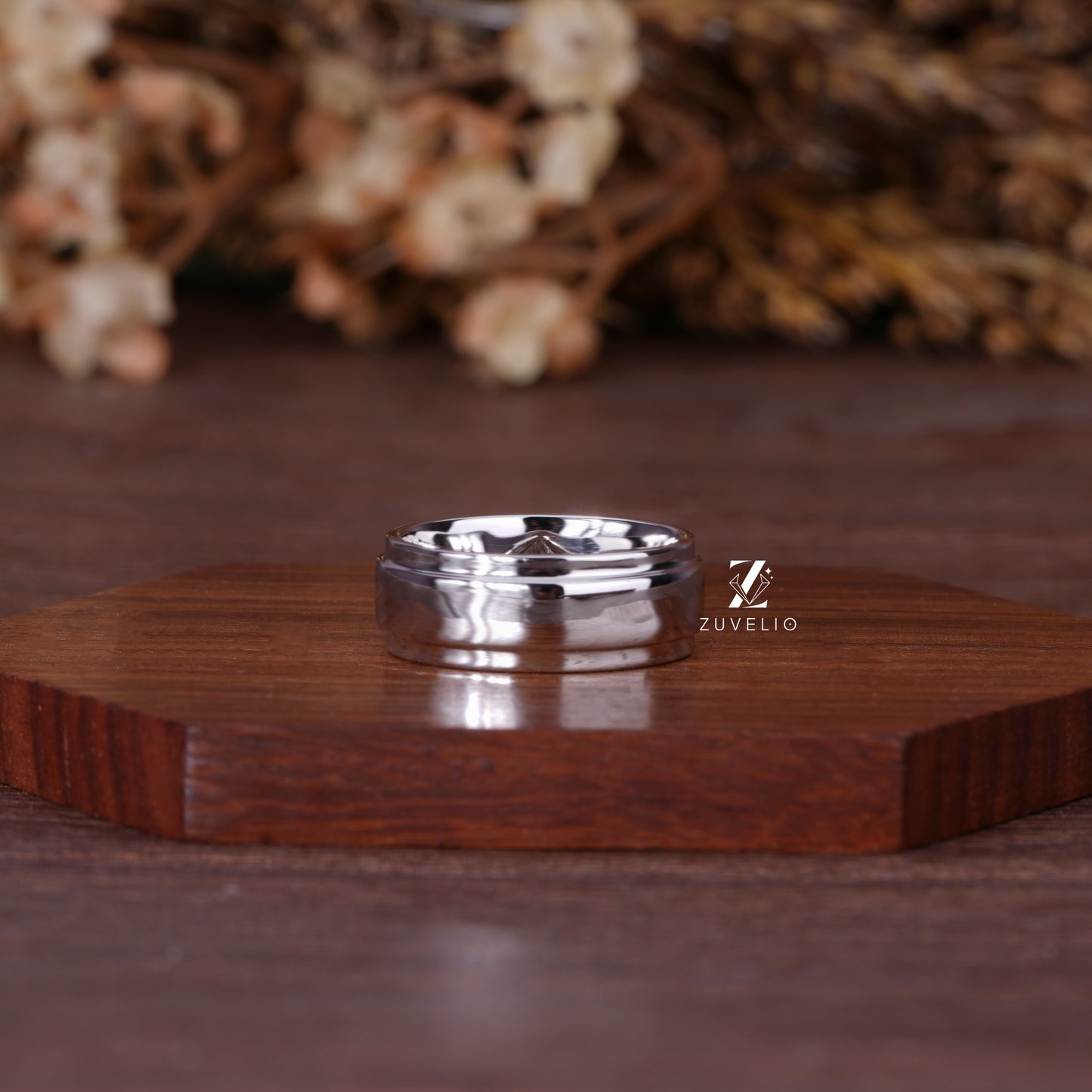 Mens Princess Diamond Band
