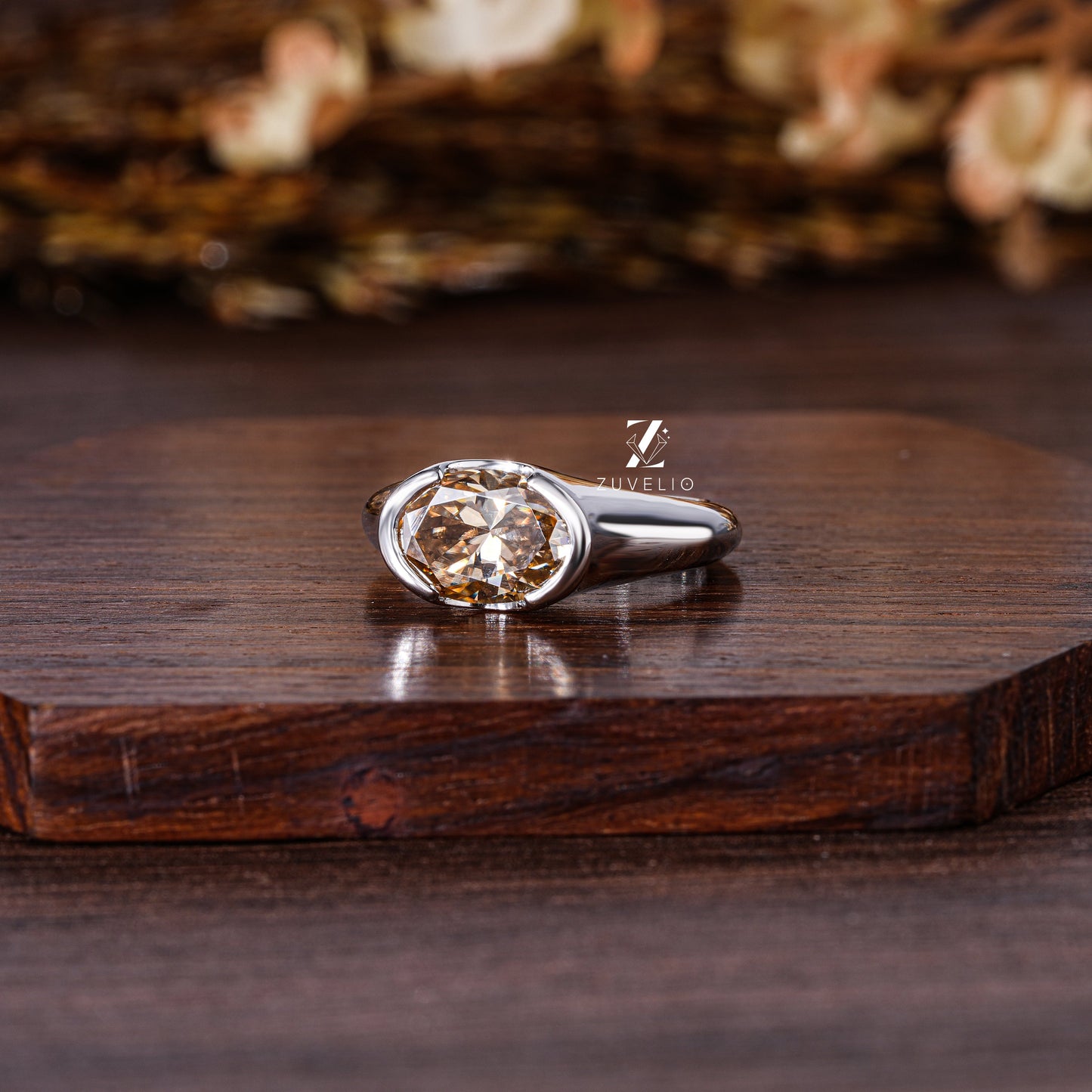 Oval Cut Moissanite Ring - Zuvelio.com