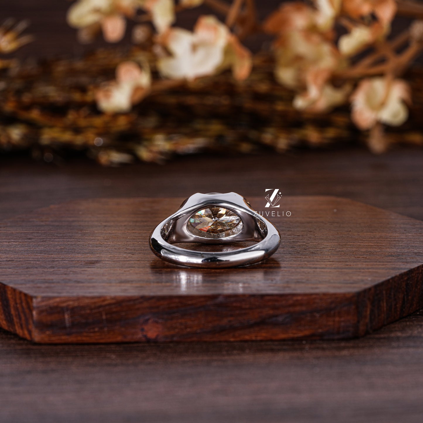 Oval Cut Moissanite Ring - Zuvelio.com
