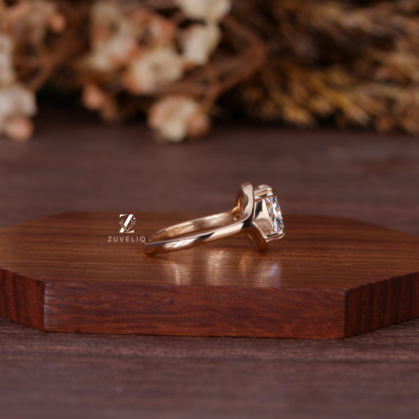 Cushion Solitaire Diamond Ring