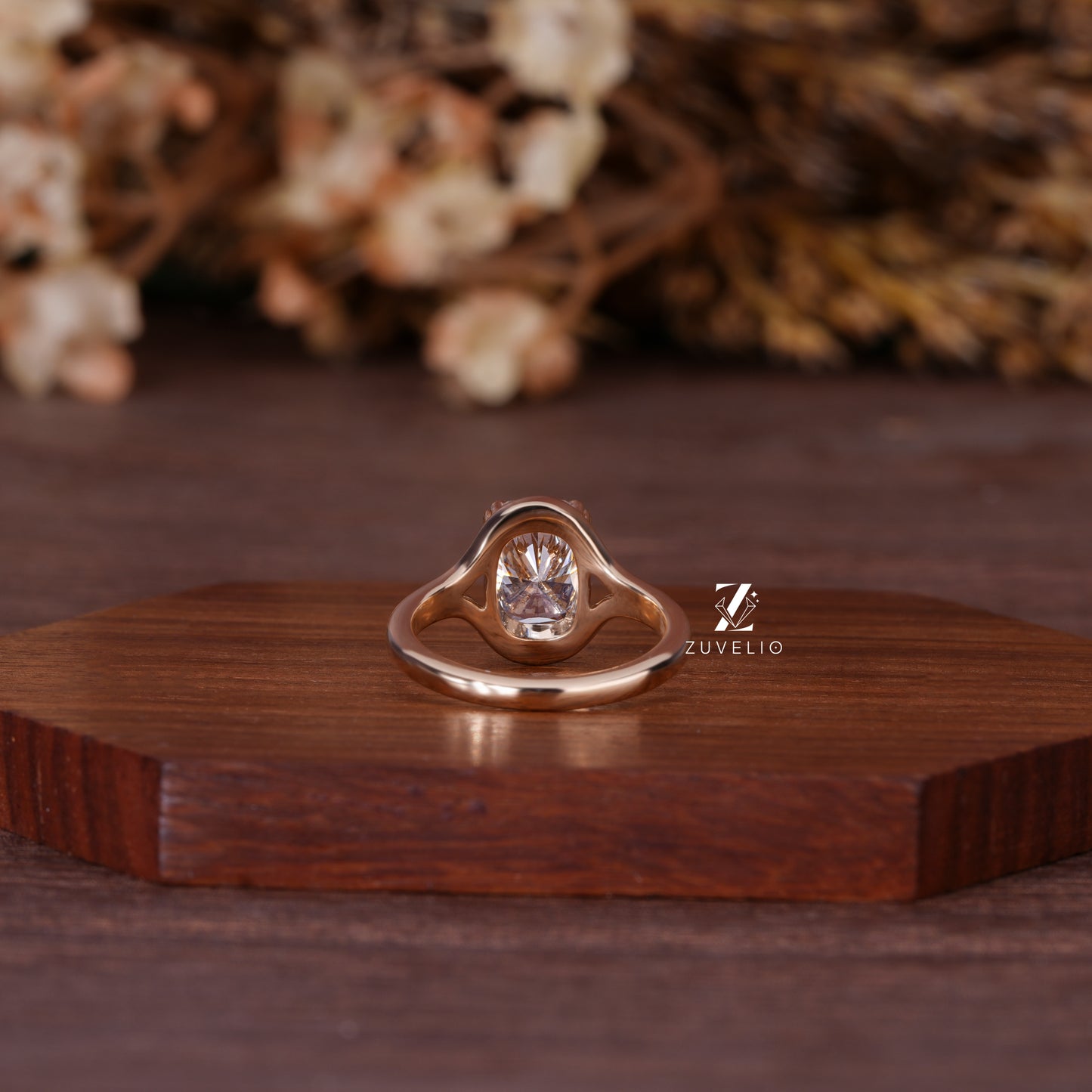 Cushion Solitaire Diamond Ring