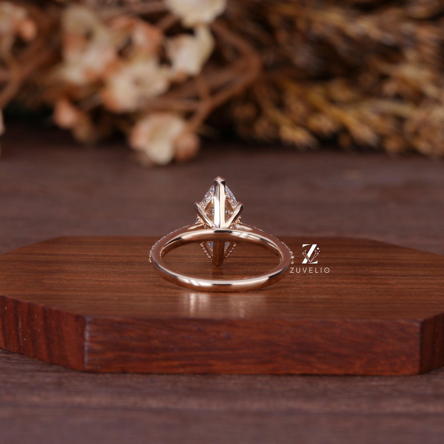 Marquise Pave Diamond Ring