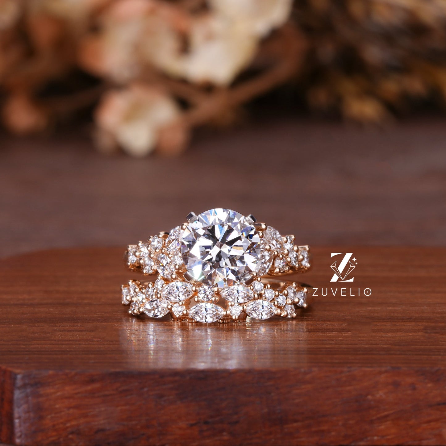 Round Diamond Bridal Set