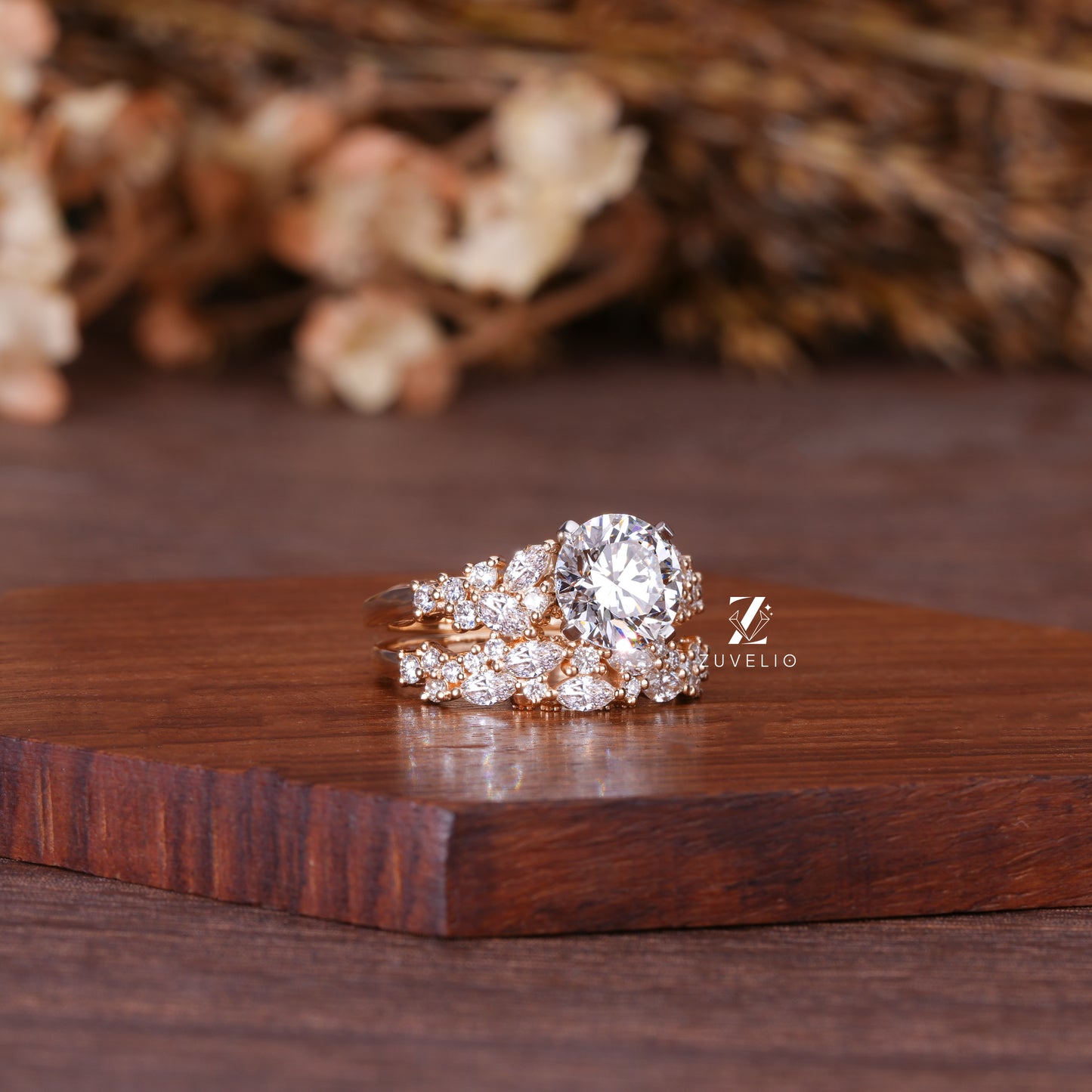 Round Diamond Bridal Set