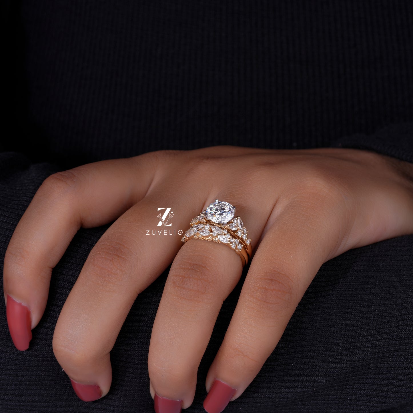 Round Diamond Bridal Set