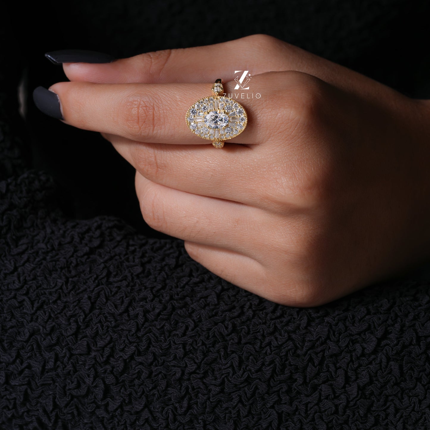 Oval Cut Moissanite Ring - Zuvelio.com