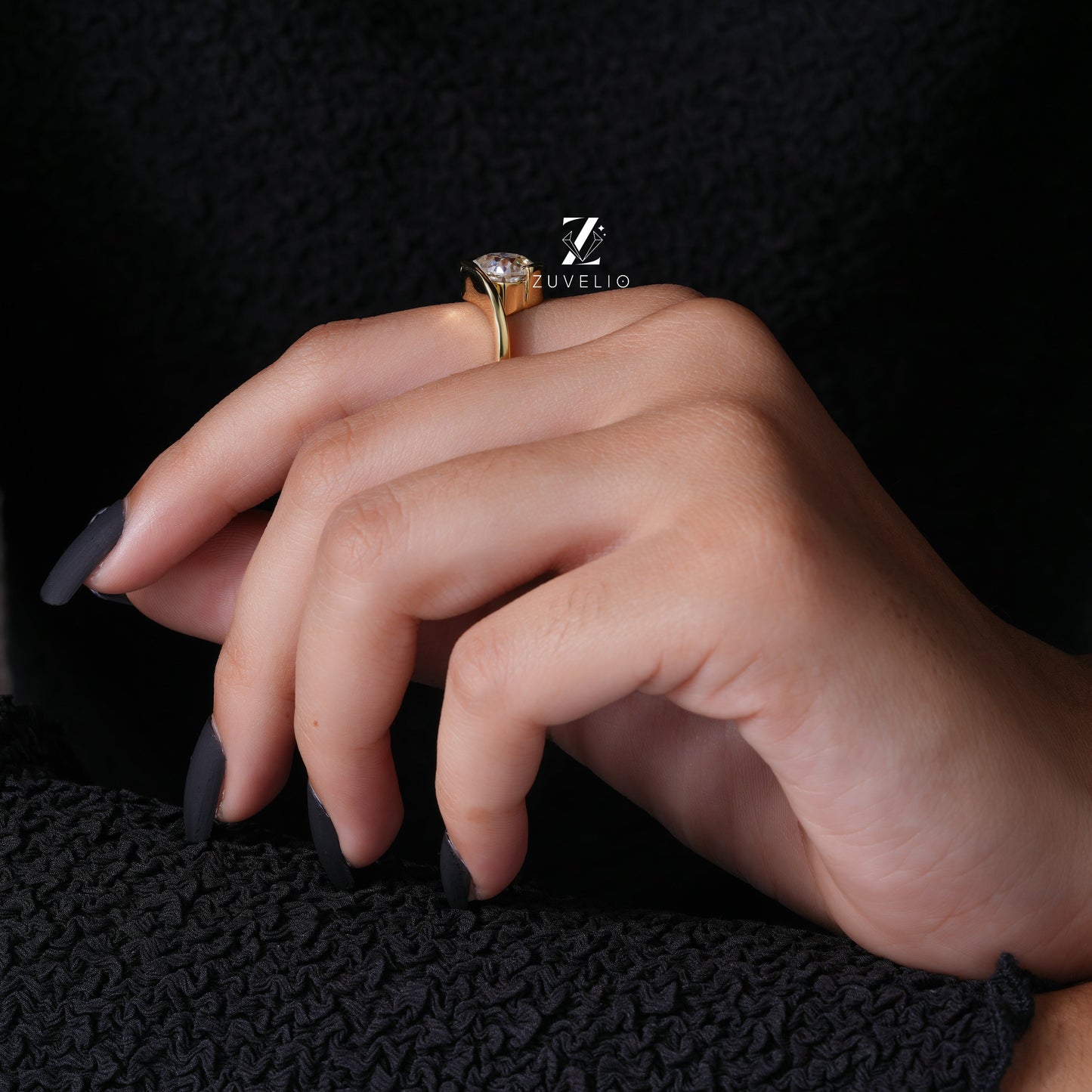 OMC Cushion Moissanite Ring - Zuvelio.com