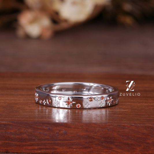 Celestial Morganite Band Ring