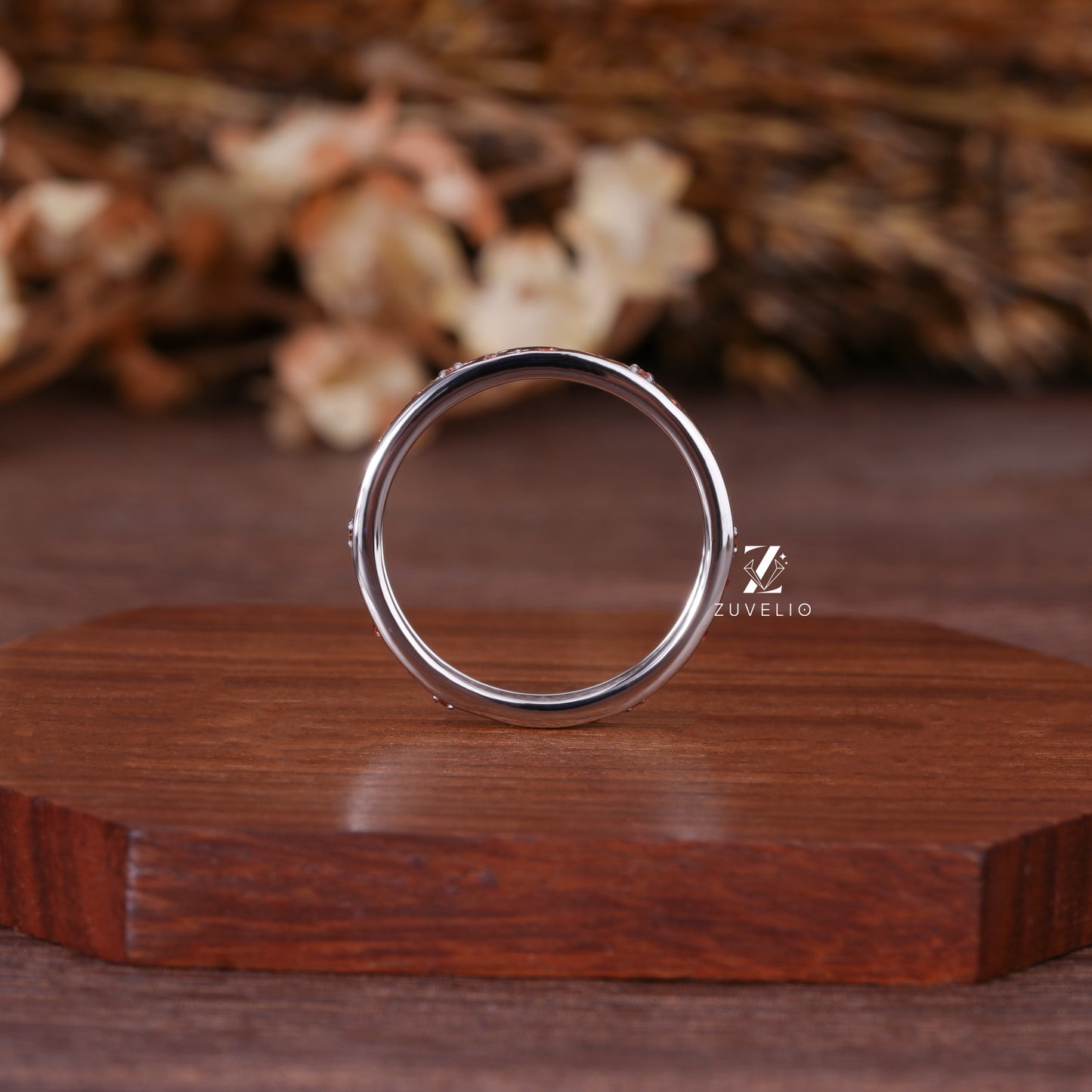 Celestial Morganite Band Ring