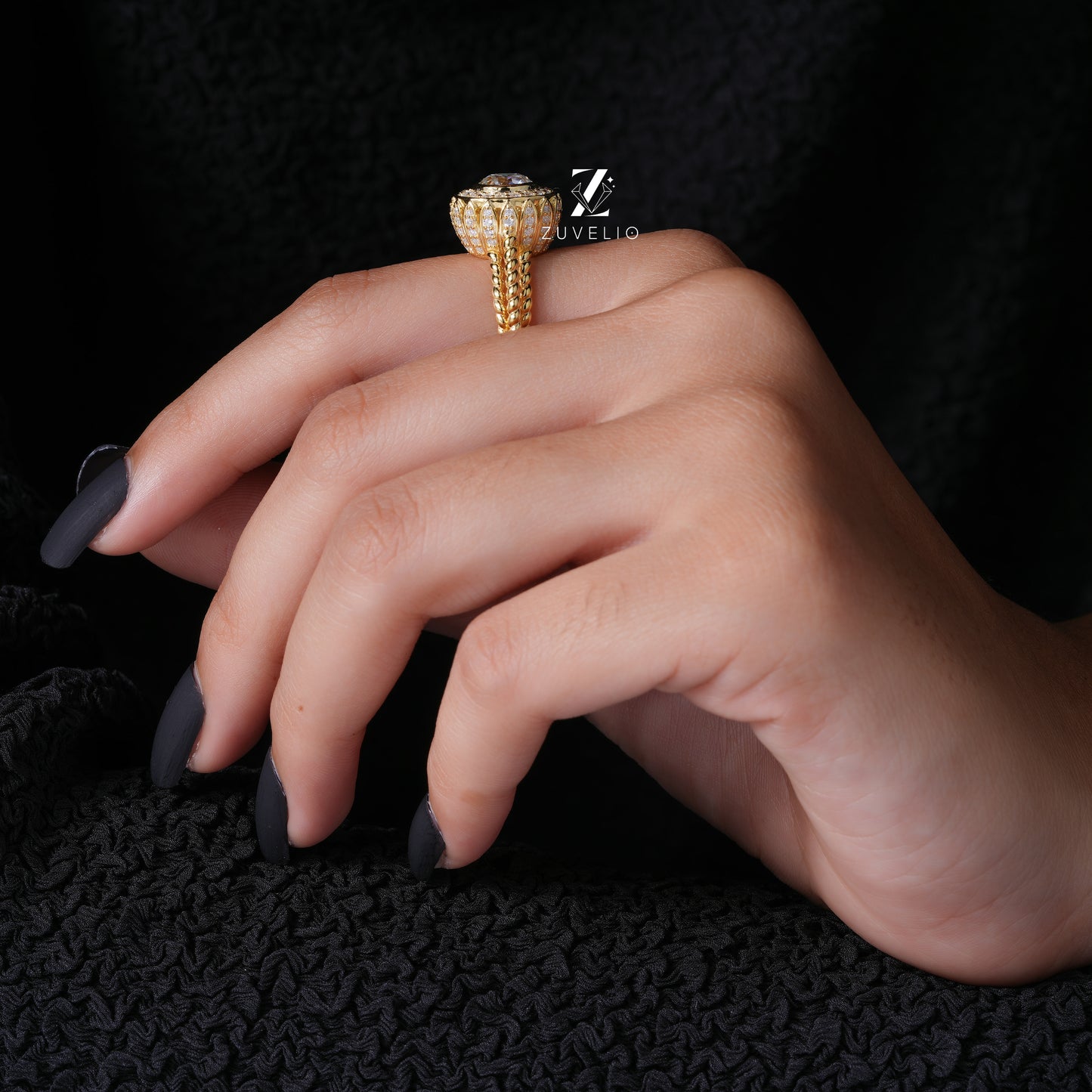 OEC Rope Moissanite Ring