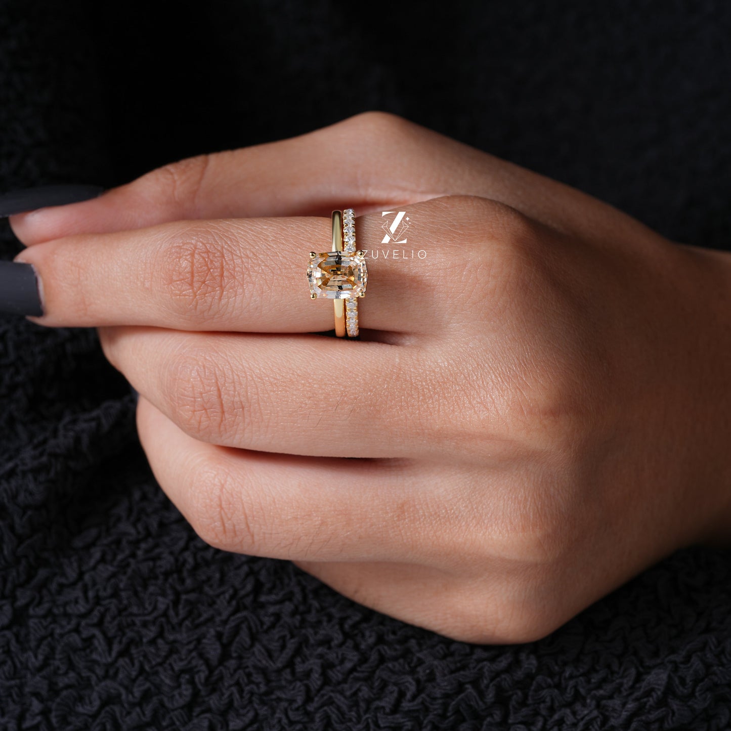 Cushion Cut Moissanite Ring - Zuvelio.com