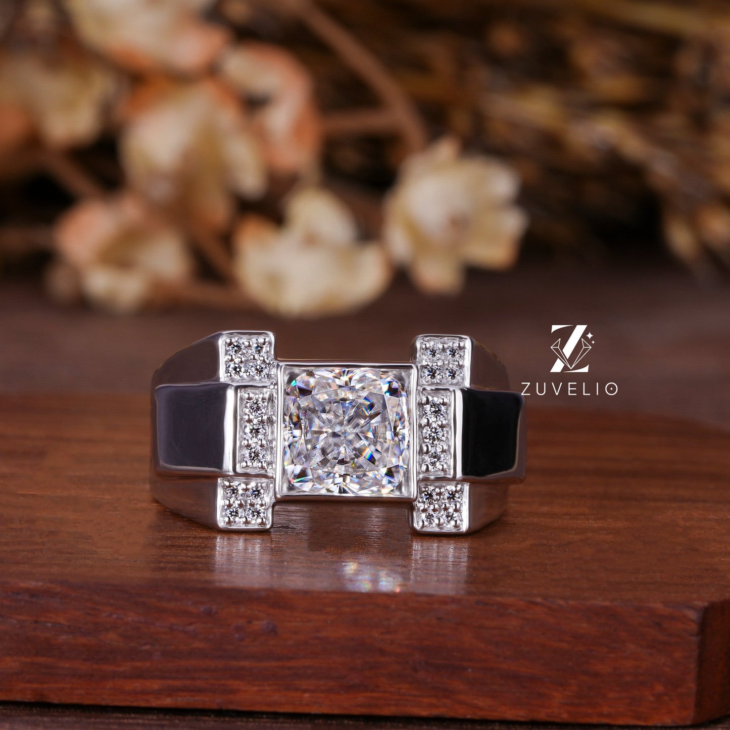 Men’s Cushion Signet Ring