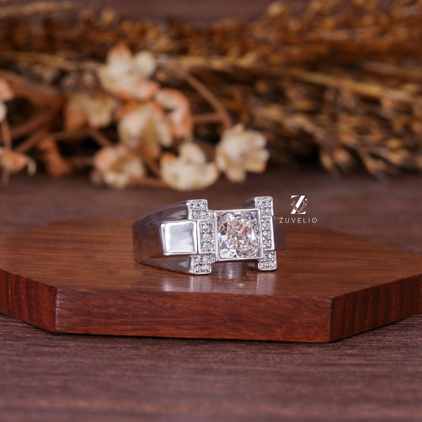 Men’s Cushion Signet Ring