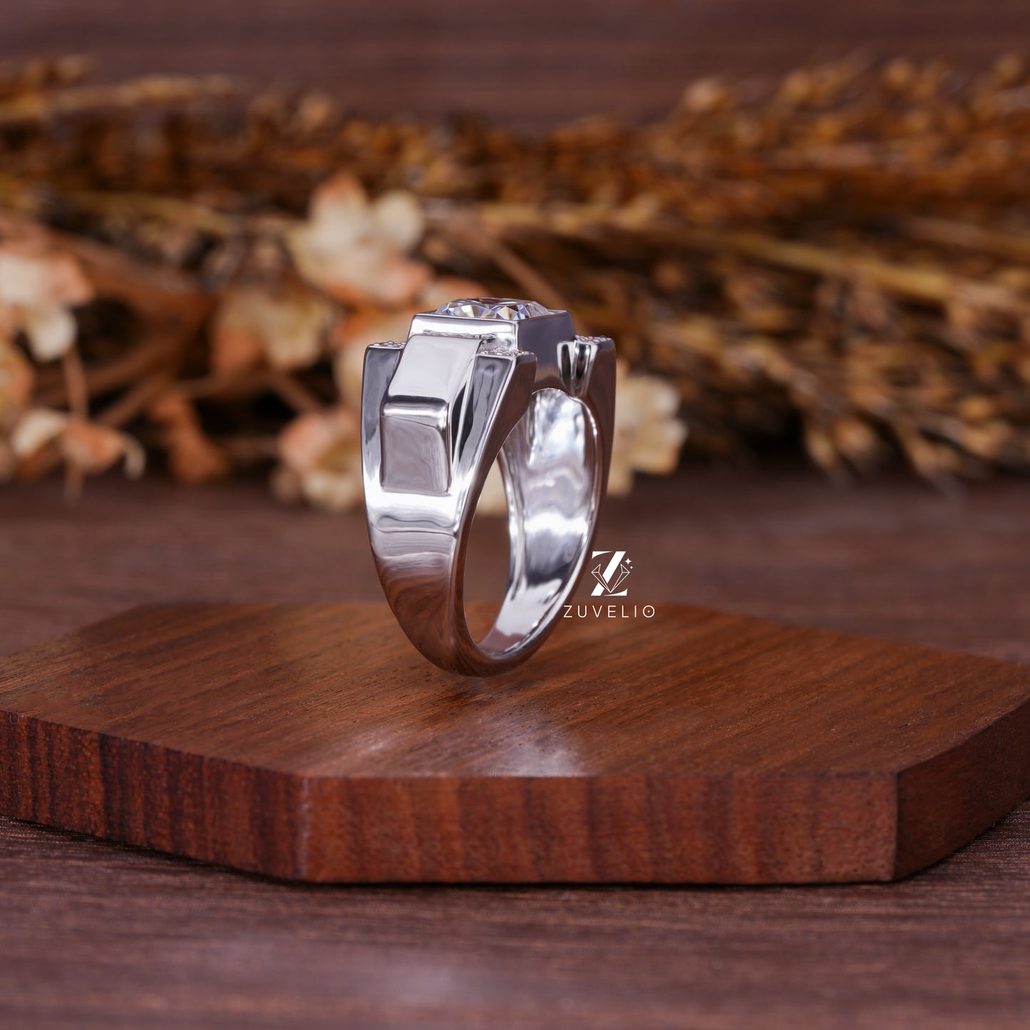 Men’s Cushion Signet Ring