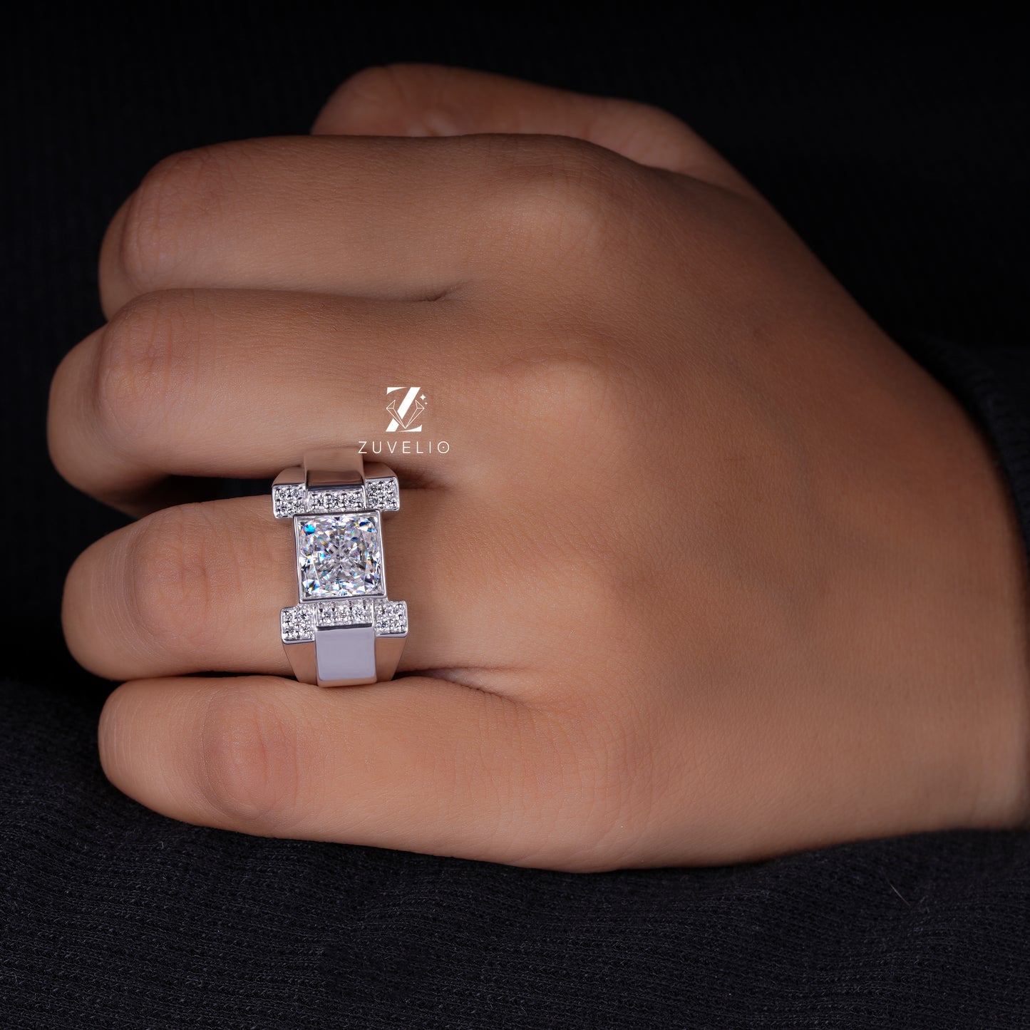 Men’s Cushion Signet Ring
