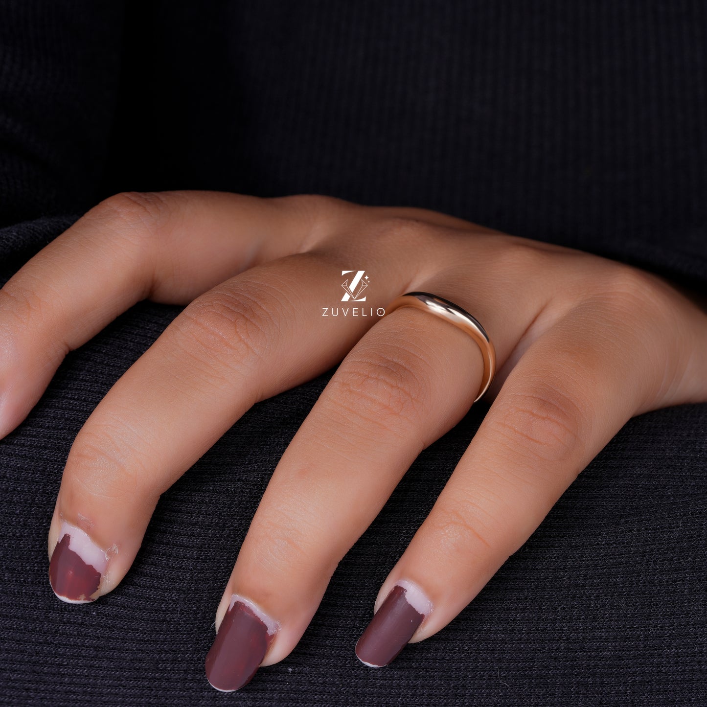 Modern Freeform Dome Band
