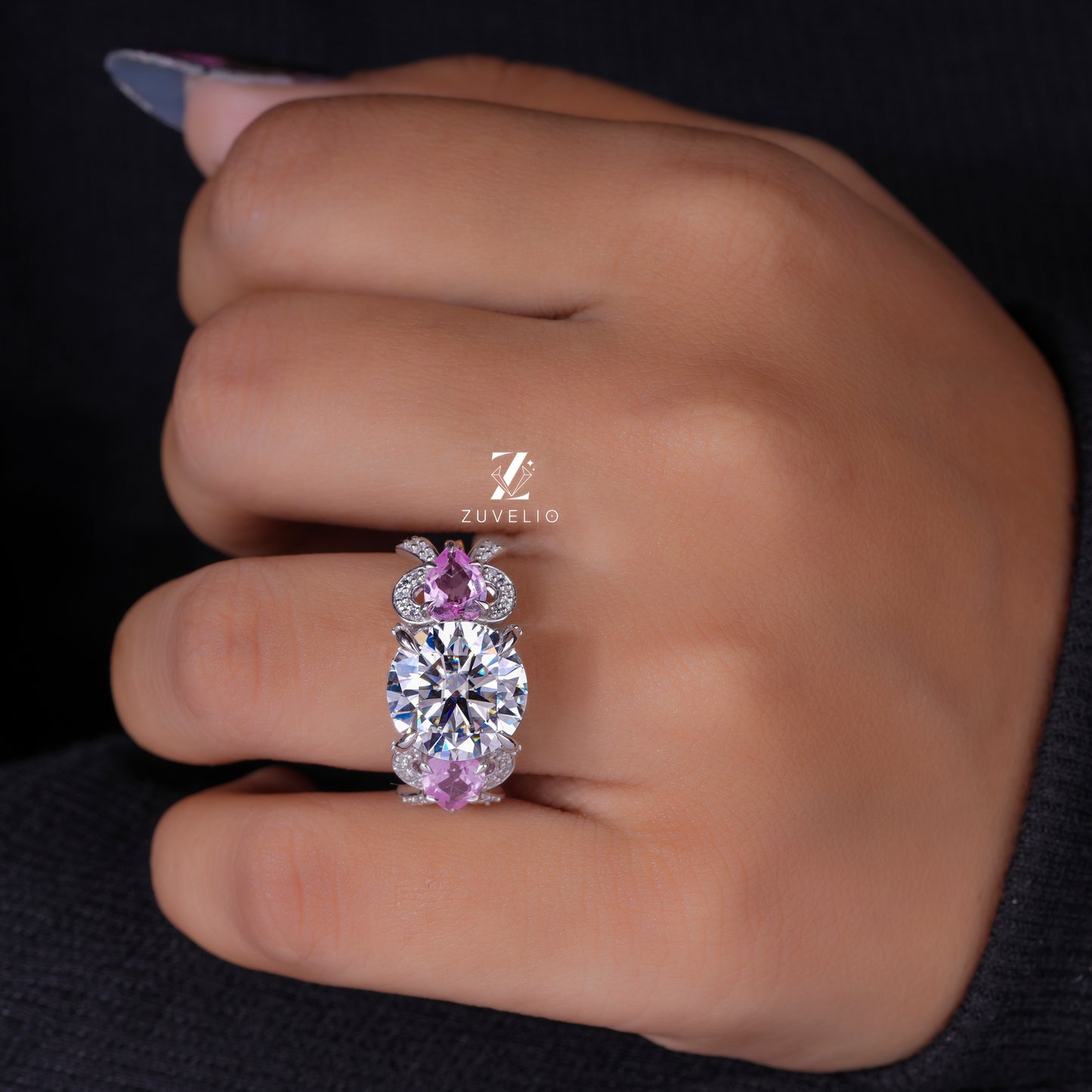 Bow Tie Moissanite Ring