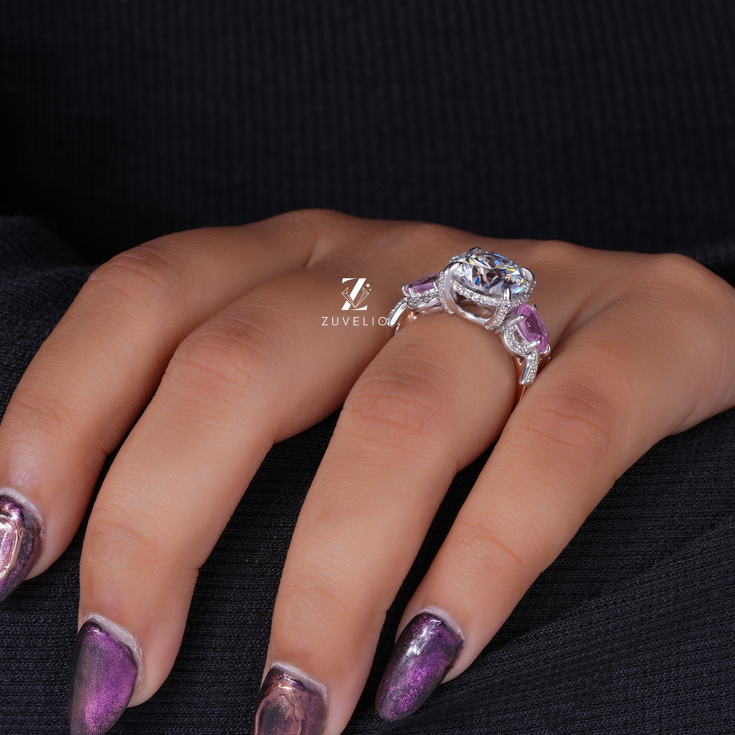 Bow Tie Moissanite Ring