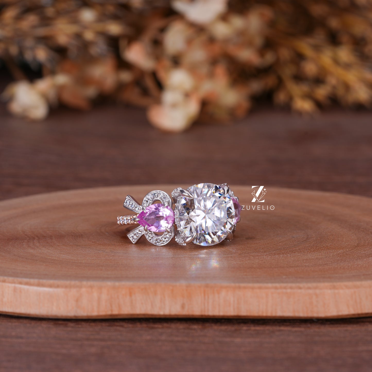 Bow Tie Moissanite Ring