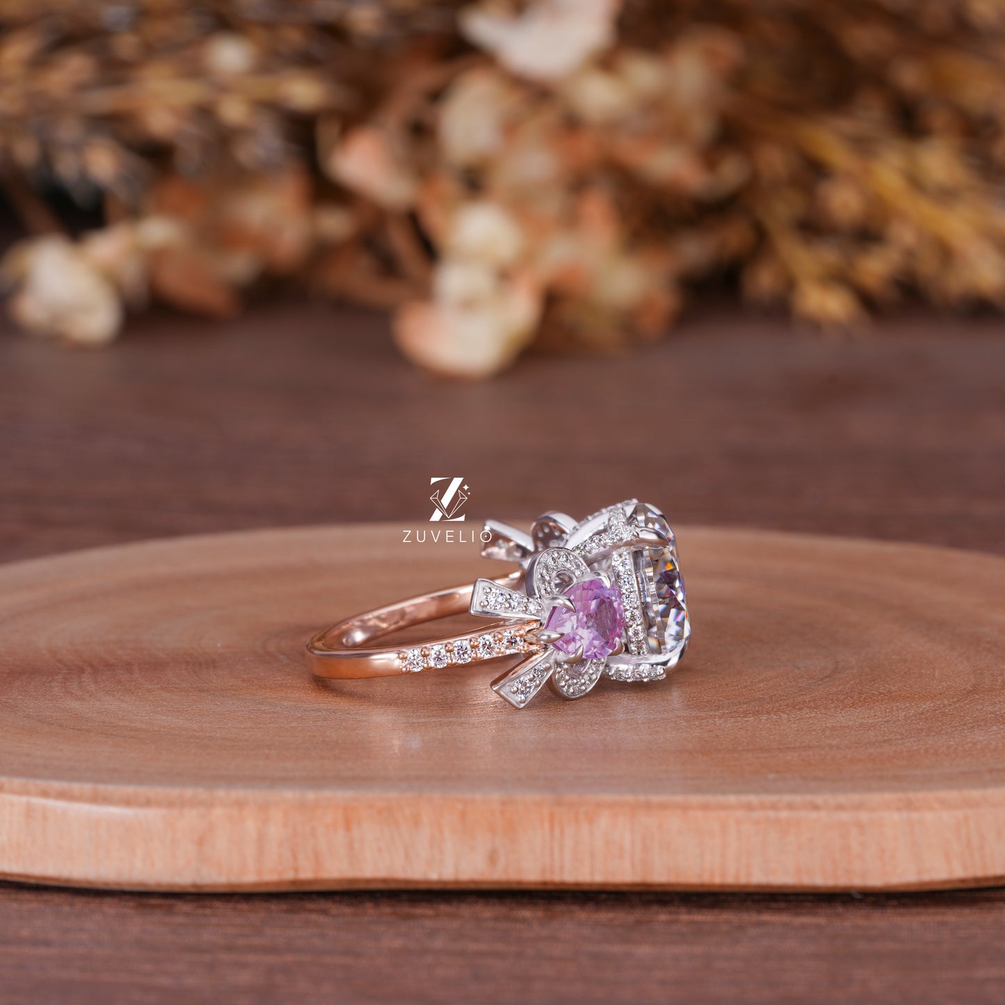 Bow Tie Moissanite Ring