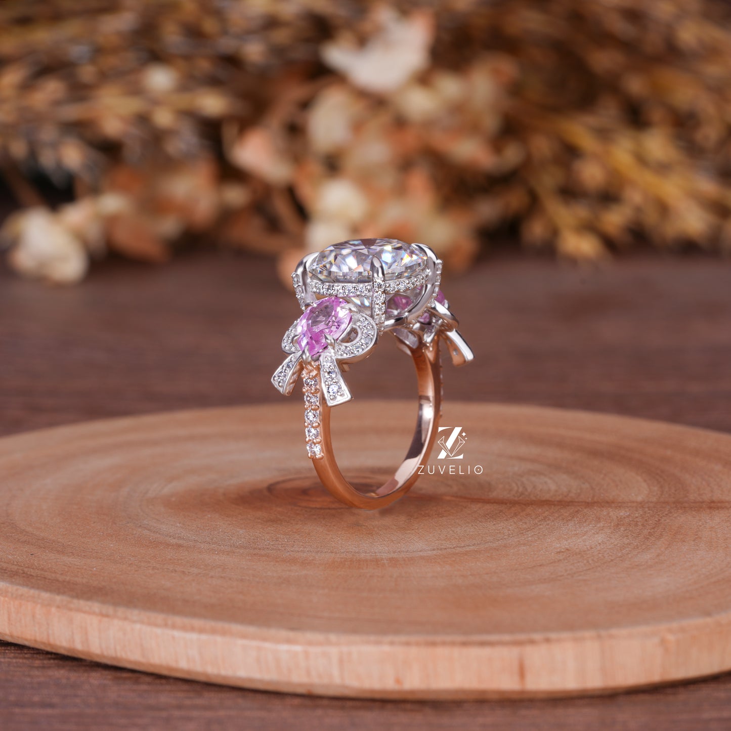 Bow Tie Moissanite Ring