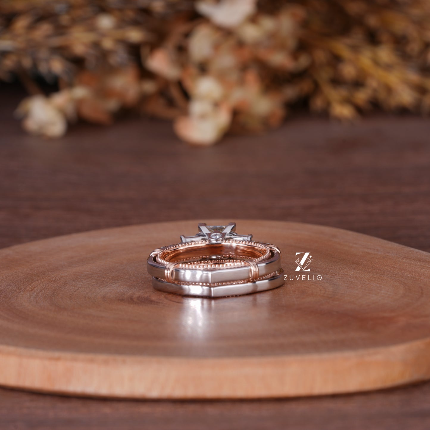 Princess Moissanite Bridal Set