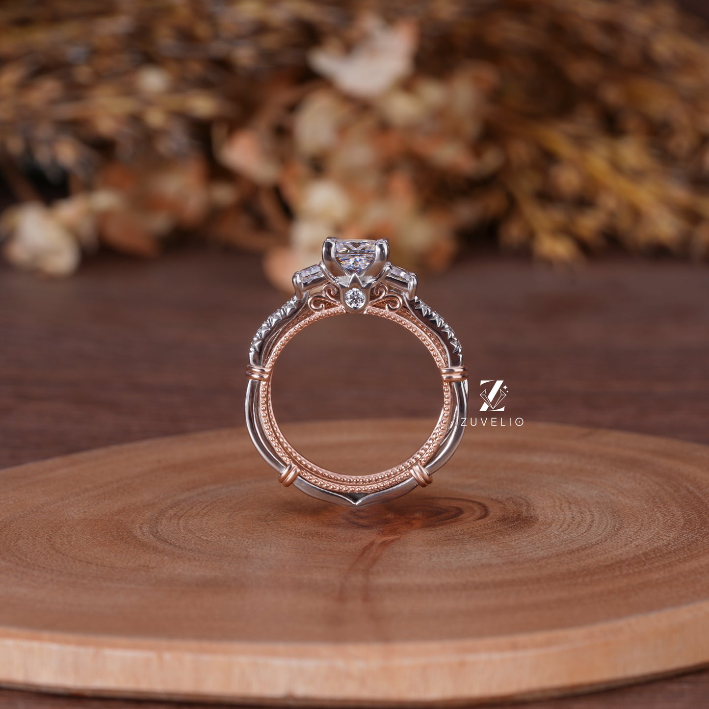 Princess Moissanite Bridal Set