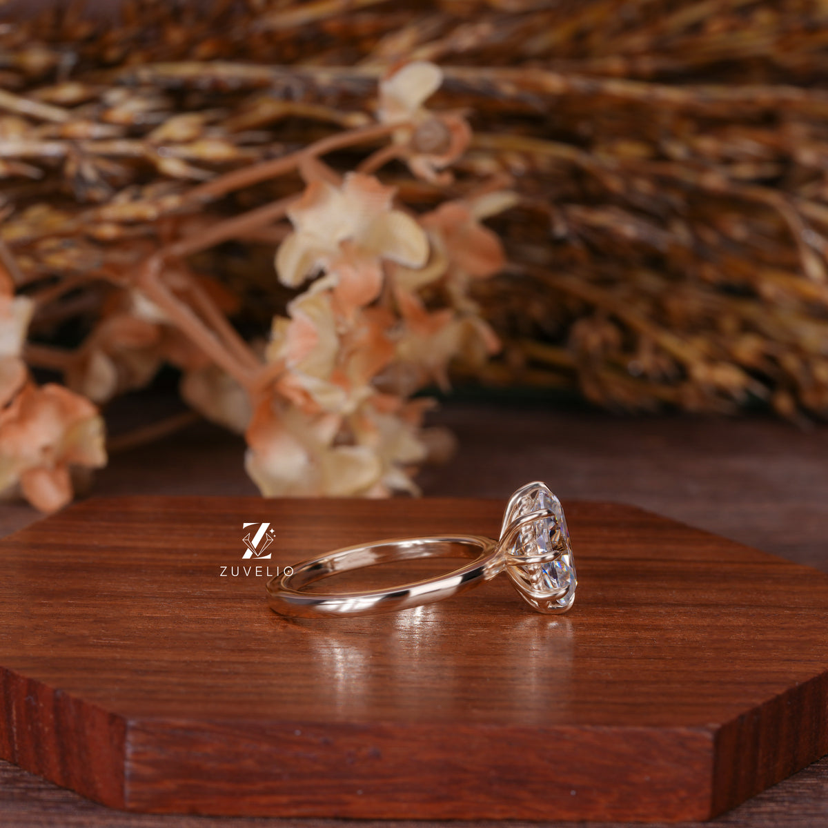 Oval Spiral Gallery Ring
