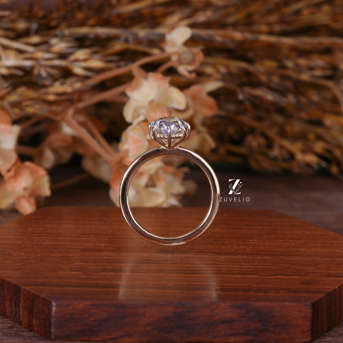 Oval Spiral Gallery Ring