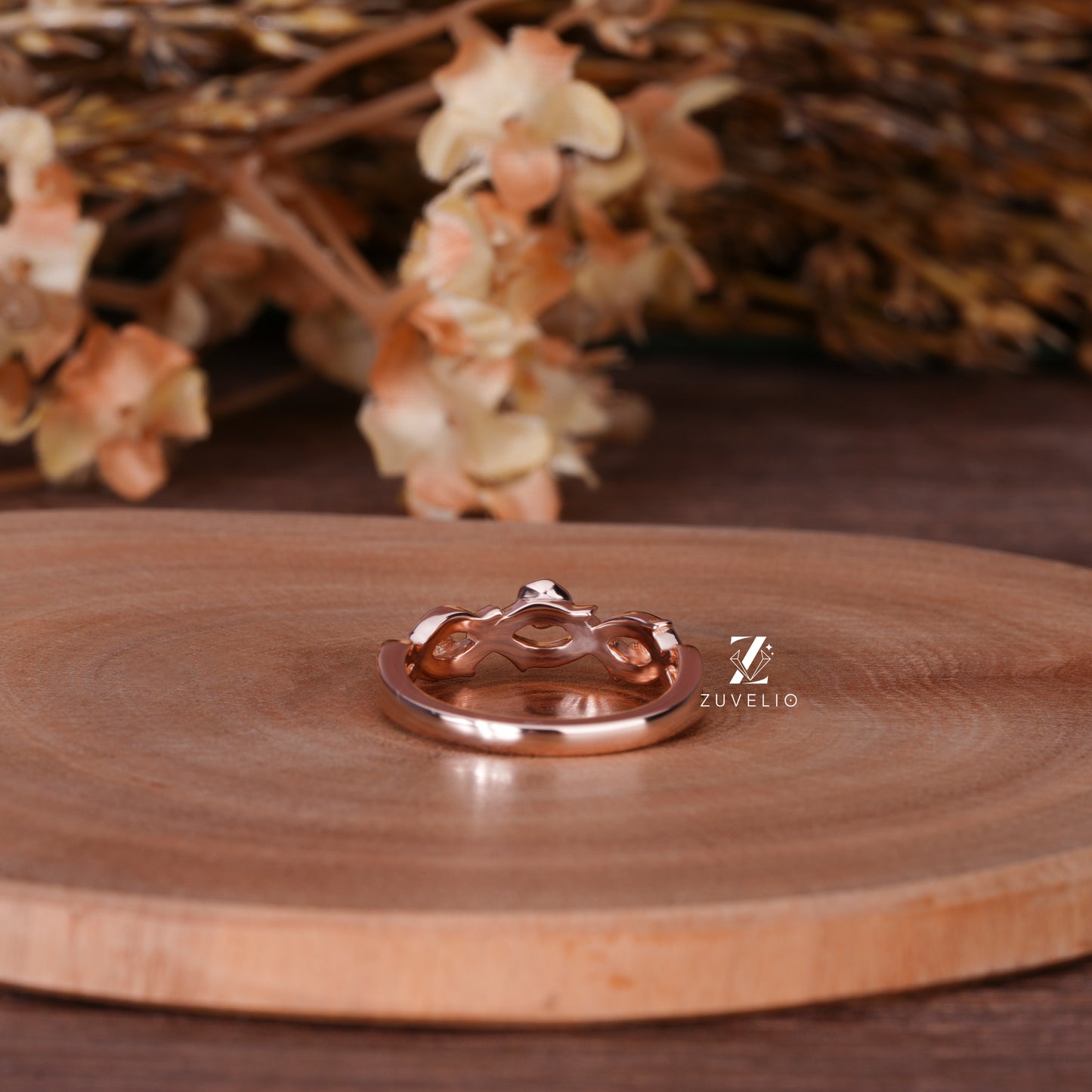 Nature Inspired Moissanite Band